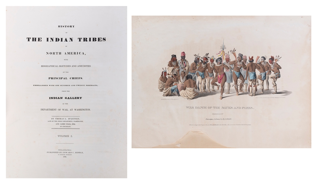  [COLOR-PLATE BOOKS]. McKENNEY, Thomas L. (1785–1859) -- HAL...