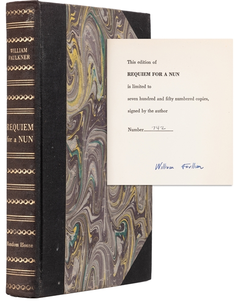  FAULKNER, William (1897-1962). Requiem for a Nun. New York:...