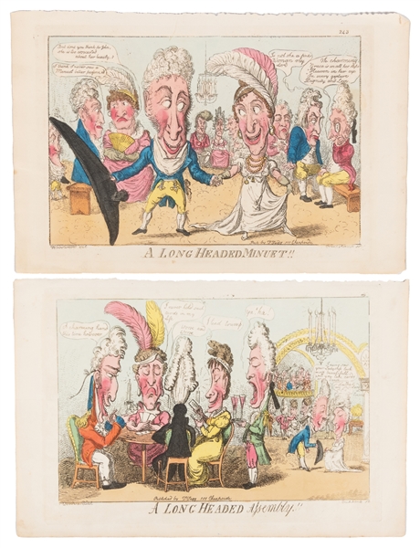  [HAND-COLORED PRINTS]. ROWLANDSON, Thomas (1756-1827), CRUI...