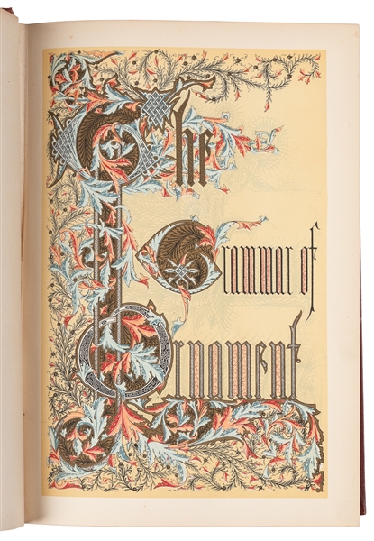  JONES, Owen (1809-1874). The Grammar of Ornament. London: B...