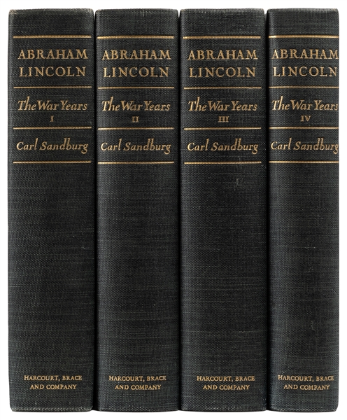  [LINCOLN, Abraham (1809-1865), subject]. SANDBURG, Carl (18...