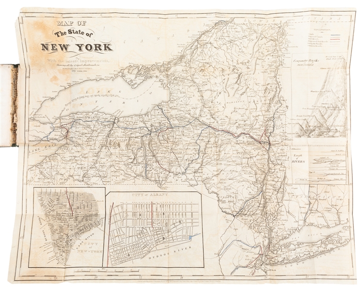  [MAPS]. DISTURNELL, John (1801-1877). The Traveller’s Guide...