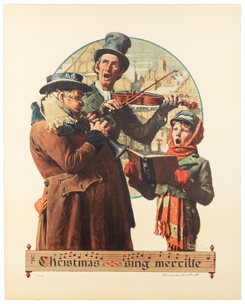  ROCKWELL, Norman (1894-1978). Suite of 4 Signed Color Print...