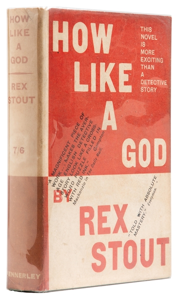  STOUT, Rex (1886-1975). How Like a God. London: Morley & Mi...