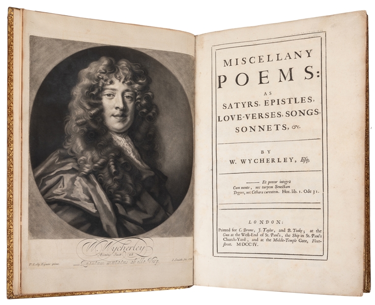  WYCHERLEY, William (1640-1716). Miscellany Poems: as Satyrs...