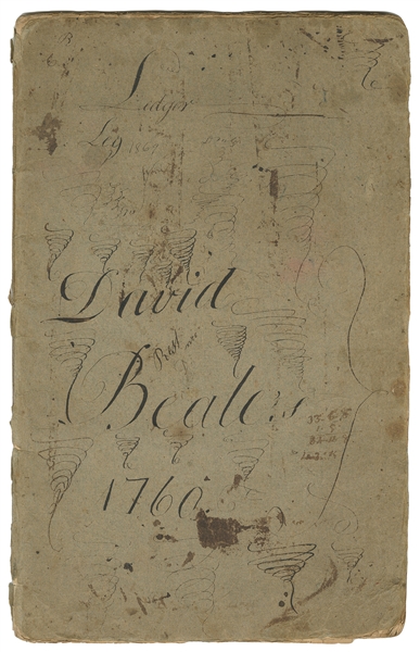  [COLONIAL MERCHANT LEDGER]. BEALE, David. “David Beale his ...