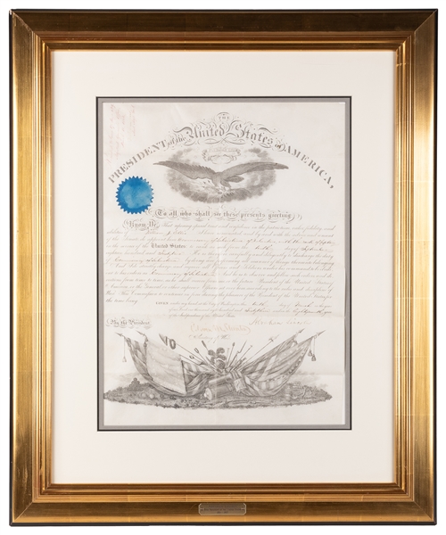  LINCOLN, Abraham (1809-1865). Military Appointment Signed a...