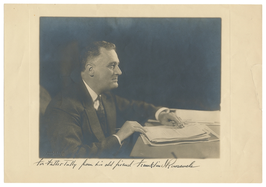  ROOSEVELT, Franklin Delano (1882-1945). Inscribed Photograp...