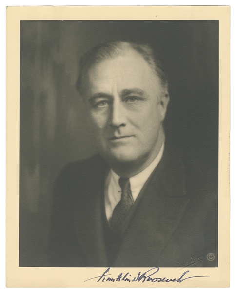  ROOSEVELT, Franklin Delano (1882-1945). Signed Photograph. ...