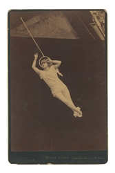  [ACROBATS]. Cabinet Card of Maggie Claire. New York: J. M. ...