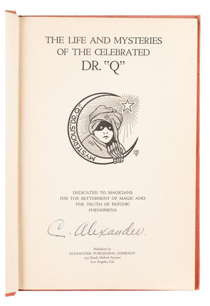  ALEXANDER (Claude Alexander Conlin 1880 - 1954). The Life a...