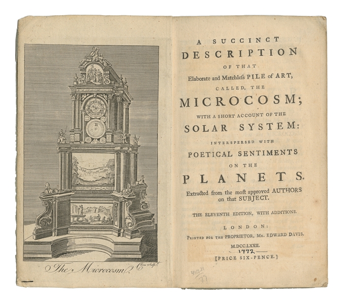  [AMUSEMENTS – ASTRONOMICAL CLOCK]. A Succinct Description o...