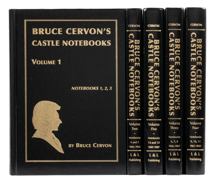  CERVON, Bruce (1941 – 2007). Bruce Cervon’s Castle Notebook...