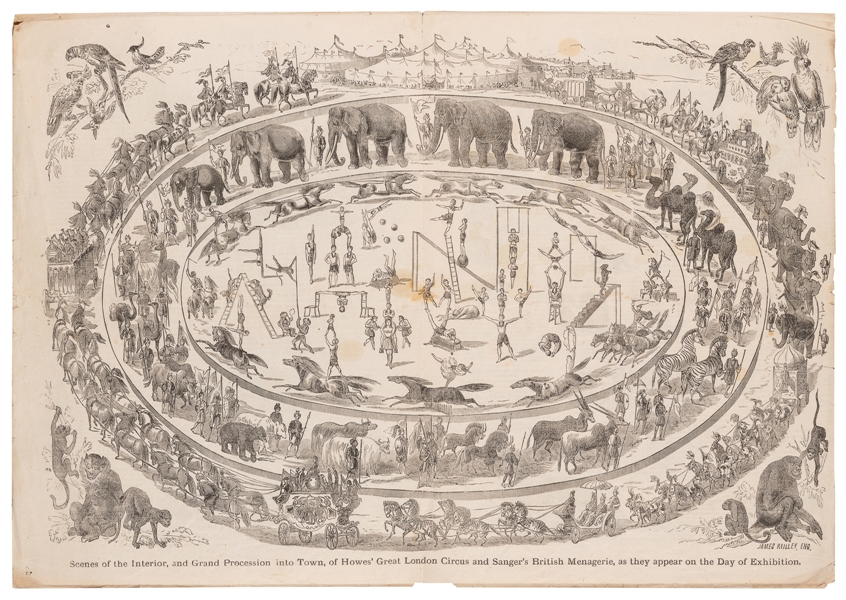  [CIRCUS]. Howes’ Great London Circus, Hippodrome, and Sange...