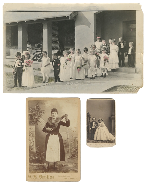 Snake Charmer cabinet photograph. Great Bend, PA: S.B. Van Ness, ca. 1880s-1890s. 