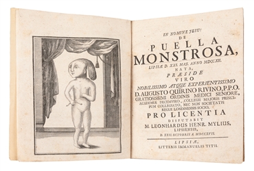 [MONSTROSITIES]. Group of 6 antiquarian tracts on medical oddities.