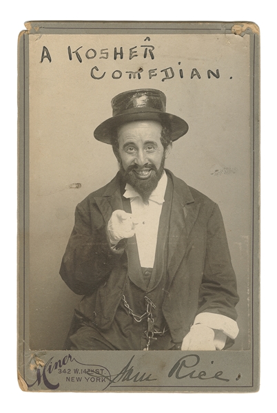  [DIALECT COMEDIAN]. A Kosher Comedian. New York: Miner, n.d...