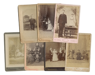  EISENMANN, Charles (1855 – 1927). Group of 7 cabinet card a...
