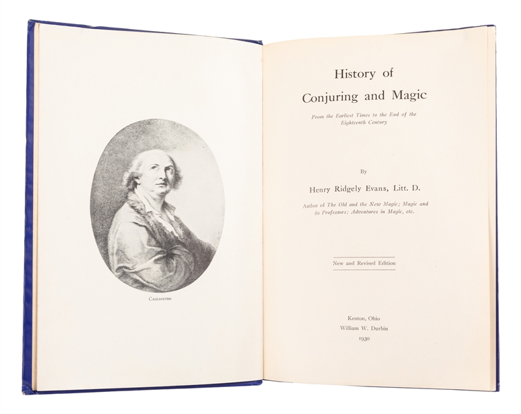  EVANS, Henry Ridgley (1861 – 1949). History of Conjuring an...