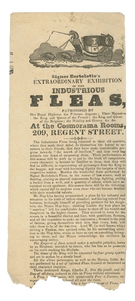  [FLEA CIRCUS]. Signor Bertolotto’s Extraordinary Exhibition...