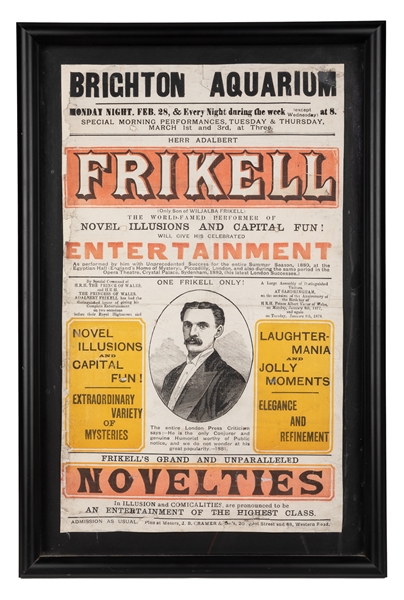  FRIKELL, Hermann Adalbert (1839 - 89). FRIKELL. Circa 1880s...