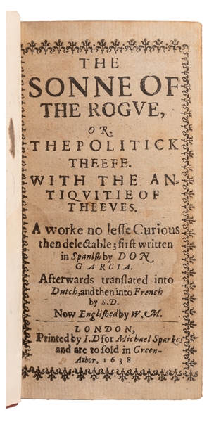  GARCIA, Carlos. The Sonne of the Rogue, or, The Politick Th...