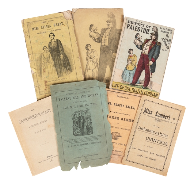  [GIANTS]. Collection of Pitchbooks for Circus and Sideshow ...