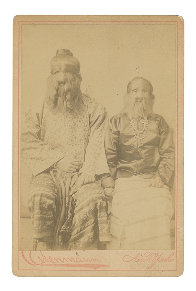  [HAIRY FAMILY]. Portrait of Moung Phoset & Maphoon of Burma...