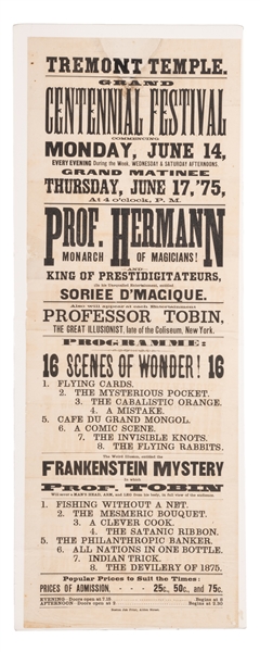  DEBUT OF THE DECAPITATION<P>HERRMANN, Alexander (1844 – 96)...