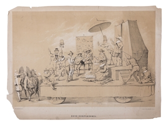  HOEVENAAR, Willem Pieter (1808 – 1863). Eene Dorpskermis [A...