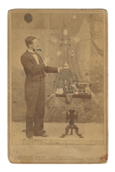  [MAGIC]. Cabinet Card of Magician. York, PA: Swords Bros., ...