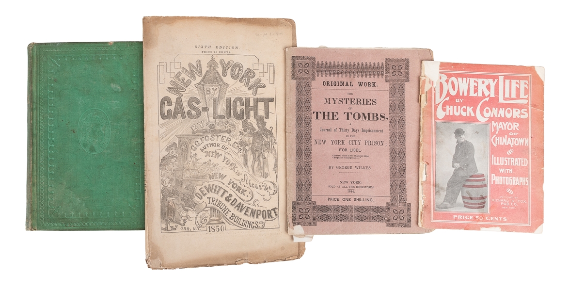  [NEW YORK – CRIME]. Four books and booklets on New York cri...