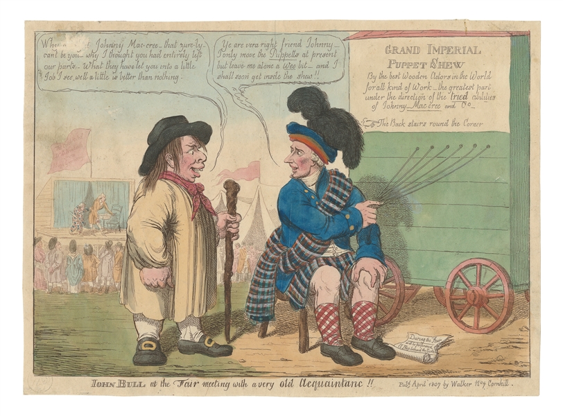  [PEEP SHOW]. John Bull at the Fair Meeting with a very old ...