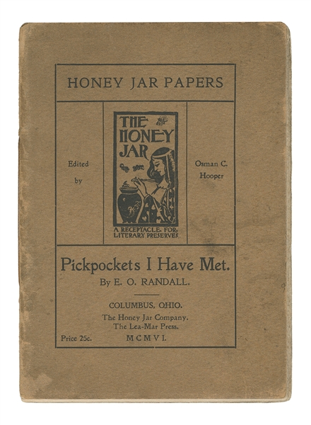  [PICKPOCKETS]. Randall, E.O. Pickpockets I Have Met. Columb...