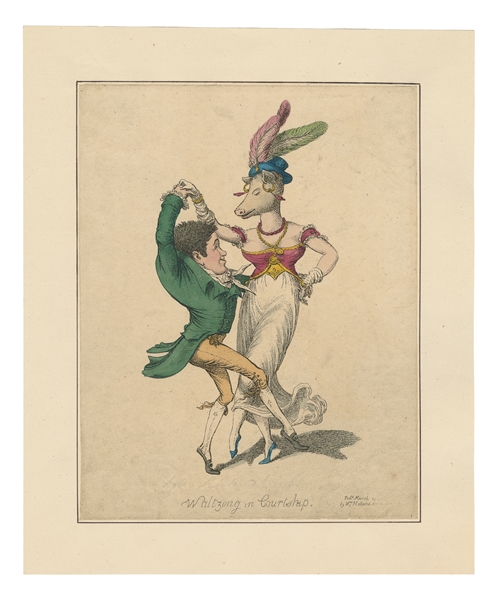  [PIG-FACED LADY]. WILLIAMS, Charles. Waltzing in Courtship....