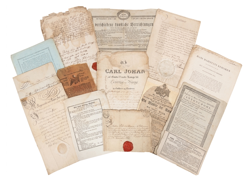  POHL, Anton (d. 1837). Archive of Documents and Broadsides ...