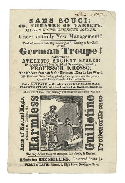  Sans Souci; or, Theatre of Variety / Harmless Guillotine by...