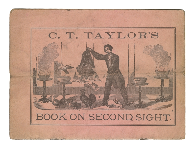  TAYLOR, C.T. C.T. Taylor’s Book on Magic. Circa 1880. Pink ...