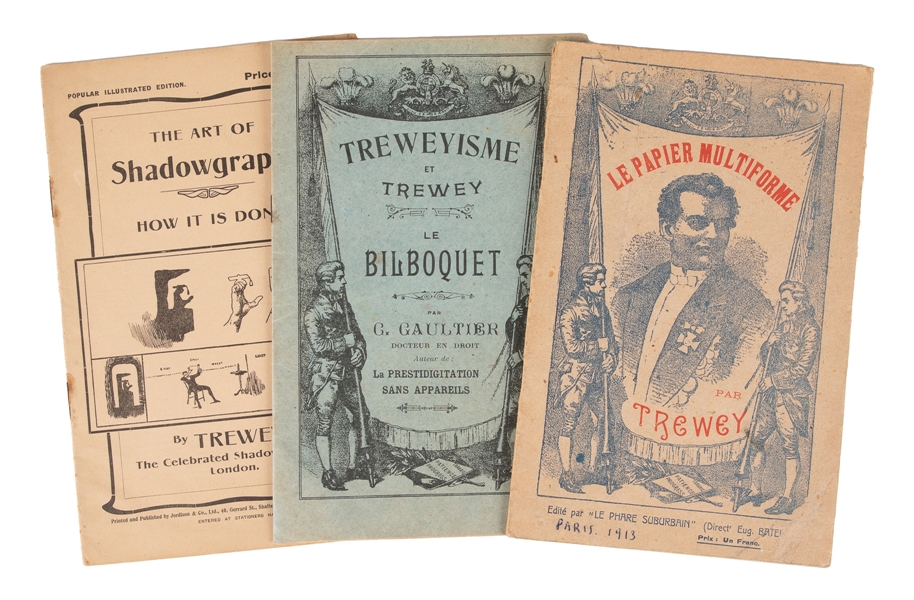  TREWEY, Felicien. Three booklets on amusements. Including: ...