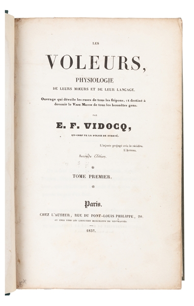  THE FATHER OF MODERN CRIMINOLOGY & FIRST PRIVATE DETECTIVE ...