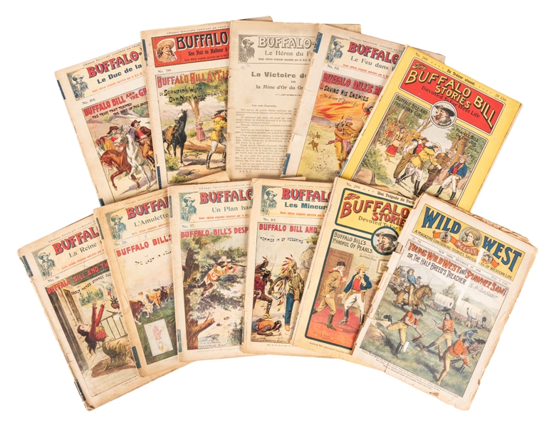  [WILD WEST – PULPS]. Group of 11 Buffalo Bill and Wild West...