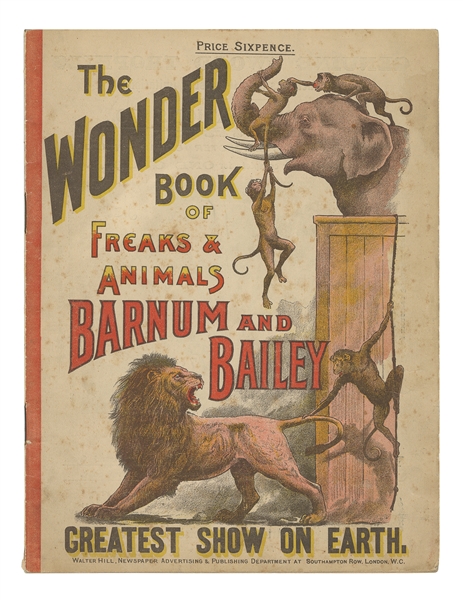  The wonder book of freaks & animals in the Barnum & Bailey ...