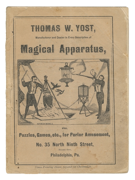  YOST, Thomas. Thomas W. Yost, Manufacturer and Dealer in Ev...