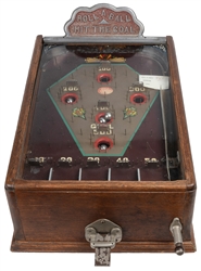  “Roll A Ball” Vintage 1 Cent Countertop Pinball Game. Circa...