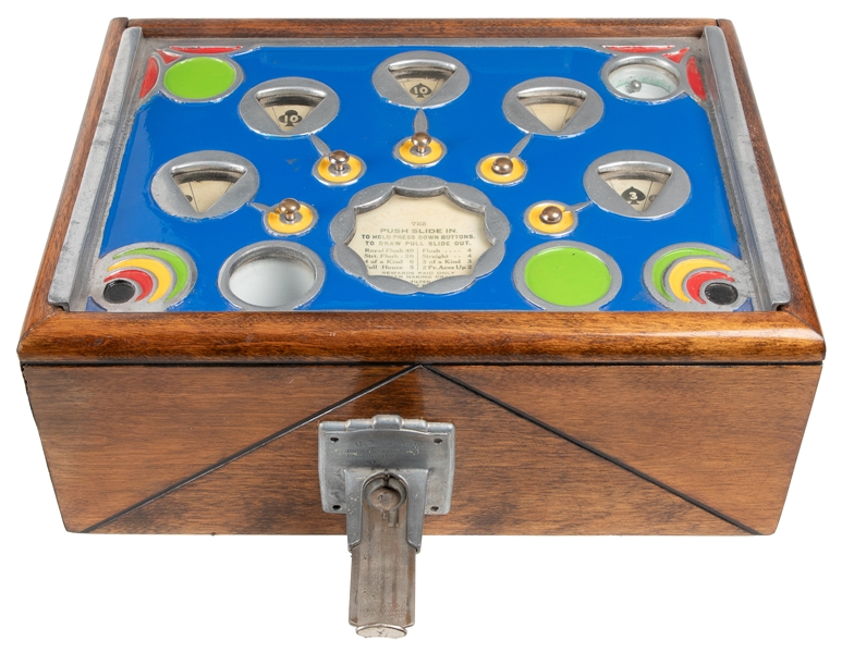  Chas. Fey 5 Cent Skill Draw Trade Stimulator. 1930s. Counte...