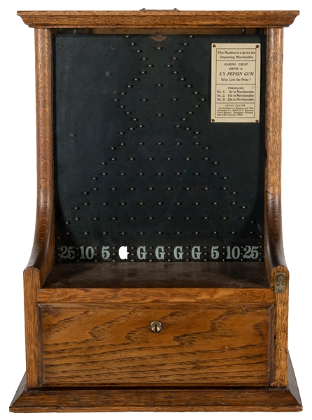  Pepsin Gum 1 Cent Flip Trade Stimulator. American: ca. 1930...