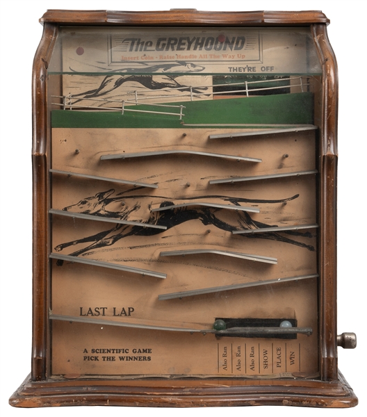  Scientific Games 1 Cent “The Greyhound” Countertop Arcade G...