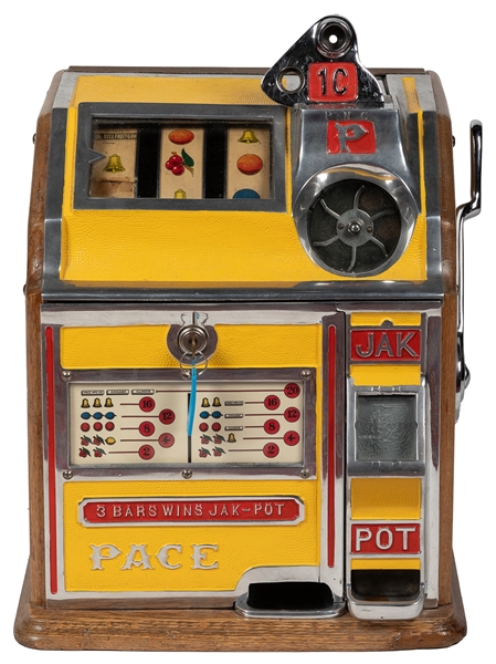  Pace Mfg. Co. 1 Cent Bantam Jak-Pot Slot Machine. Chicago: ...