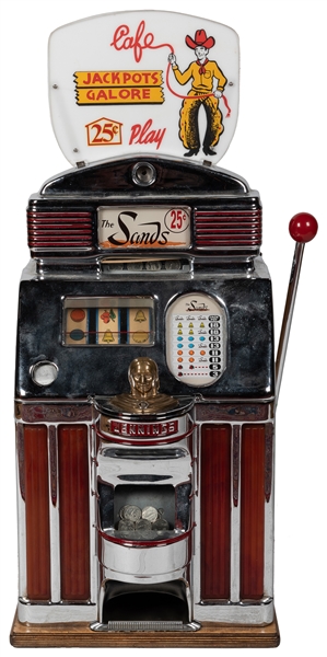  Jennings Sun Chief 25 Cent Slot Machine / The Sands. Chicag...