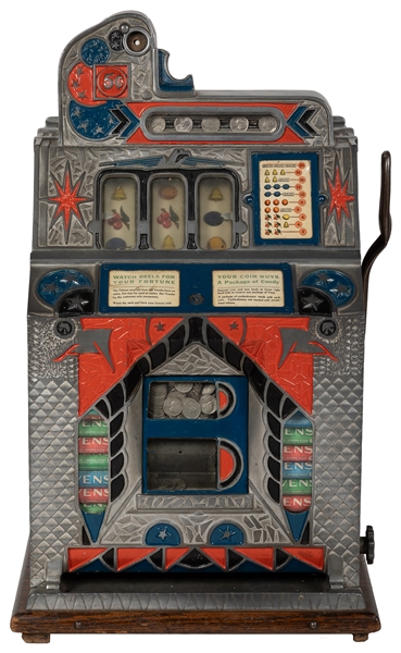  Mills 5 Cent Peacock Slot Machine. Chicago: Mills Novelty C...